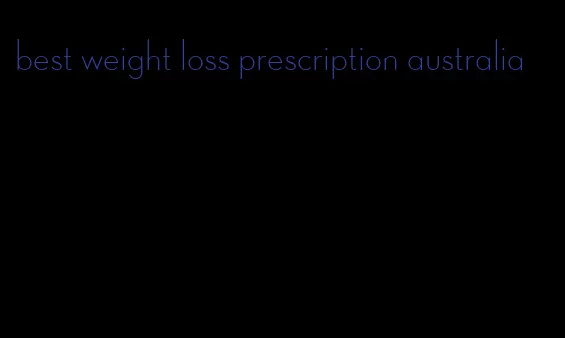 best weight loss prescription australia