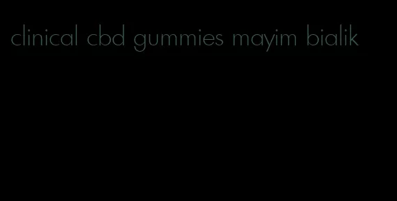 clinical cbd gummies mayim bialik