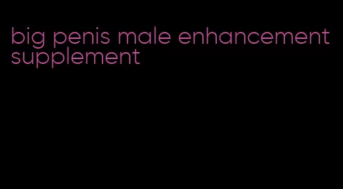 big penis male enhancement supplement