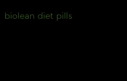 biolean diet pills