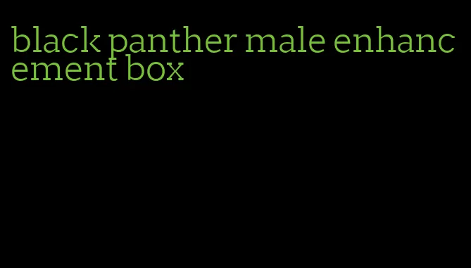 black panther male enhancement box