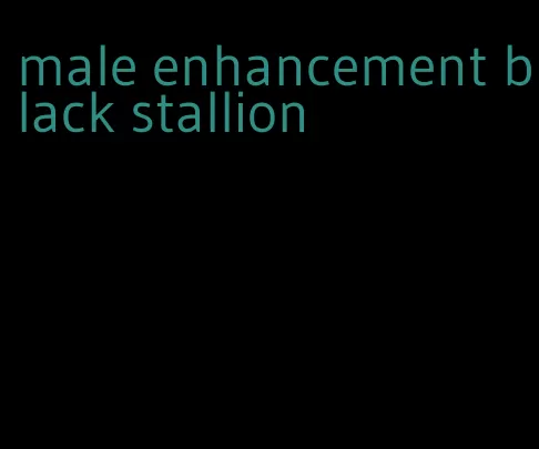 male enhancement black stallion