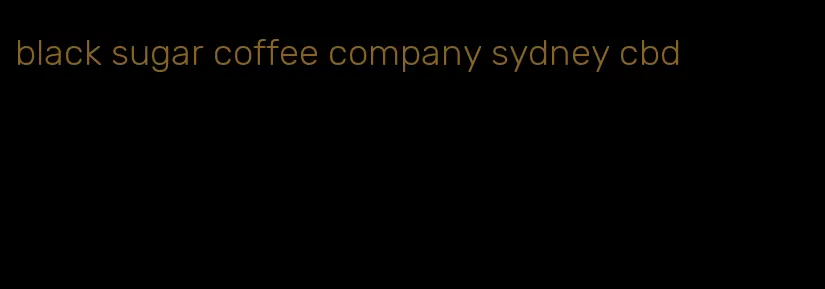 black sugar coffee company sydney cbd