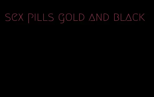 sex pills gold and black