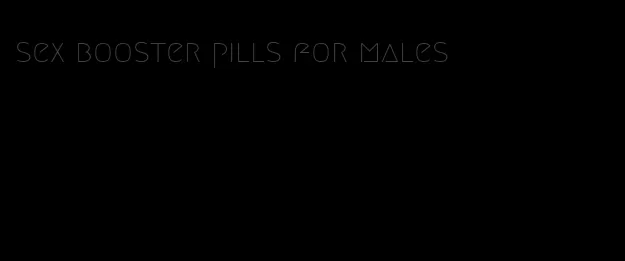 sex booster pills for males