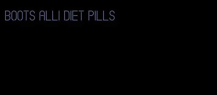 boots alli diet pills