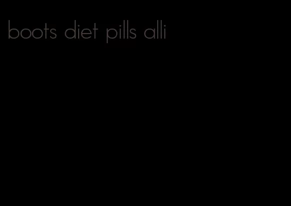 boots diet pills alli