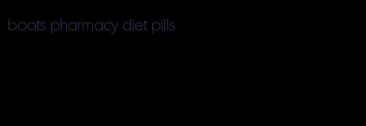 boots pharmacy diet pills