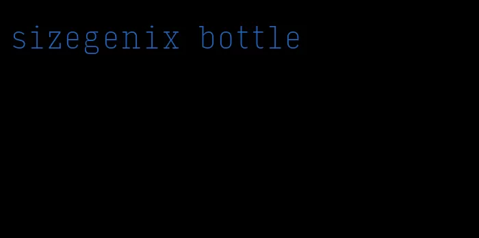 sizegenix bottle