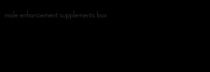 male enhancement supplements box