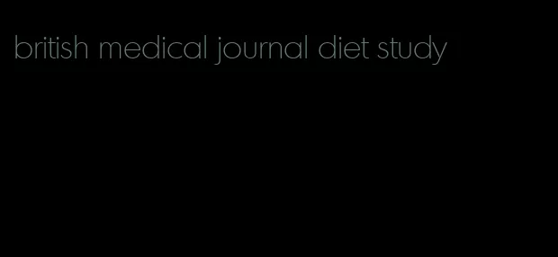 british medical journal diet study