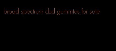 broad spectrum cbd gummies for sale