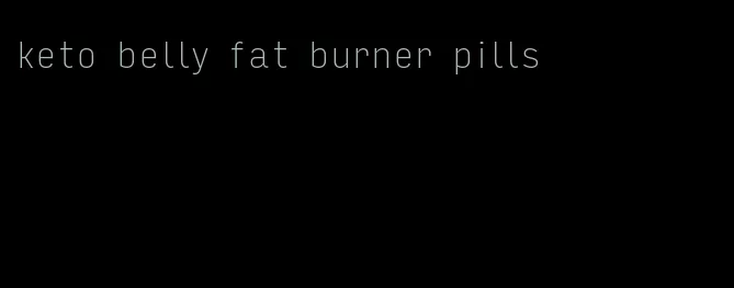 keto belly fat burner pills