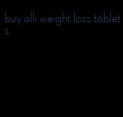 buy alli weight loss tablets