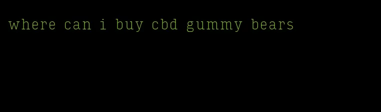 where can i buy cbd gummy bears