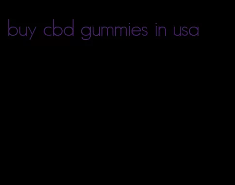 buy cbd gummies in usa