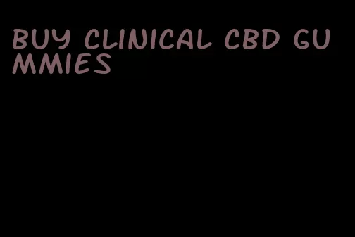 buy clinical cbd gummies