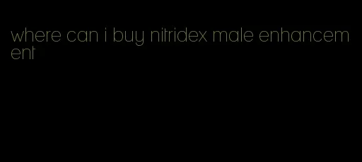 where can i buy nitridex male enhancement