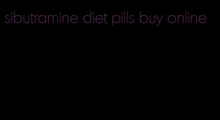 sibutramine diet pills buy online