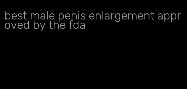 best male penis enlargement approved by the fda