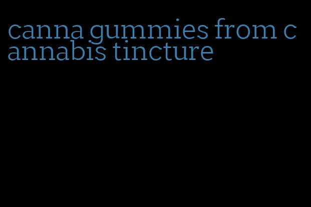 canna gummies from cannabis tincture