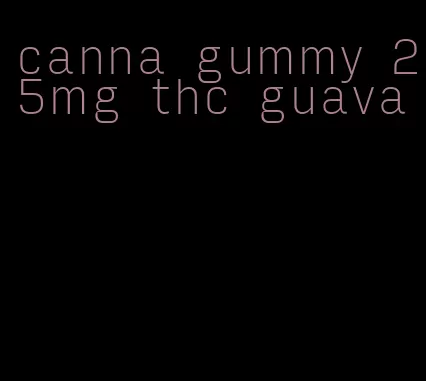 canna gummy 25mg thc guava