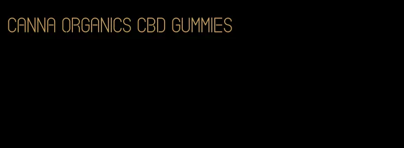 canna organics cbd gummies