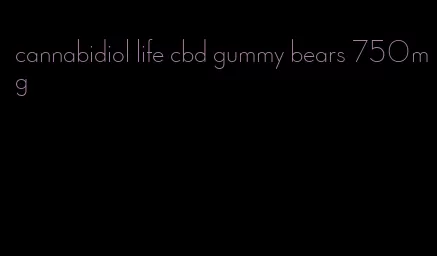 cannabidiol life cbd gummy bears 750mg