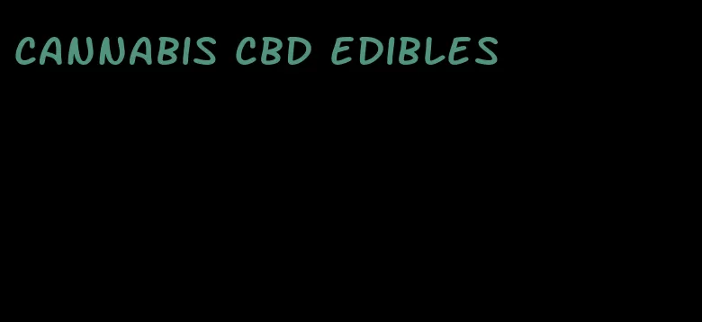 cannabis cbd edibles