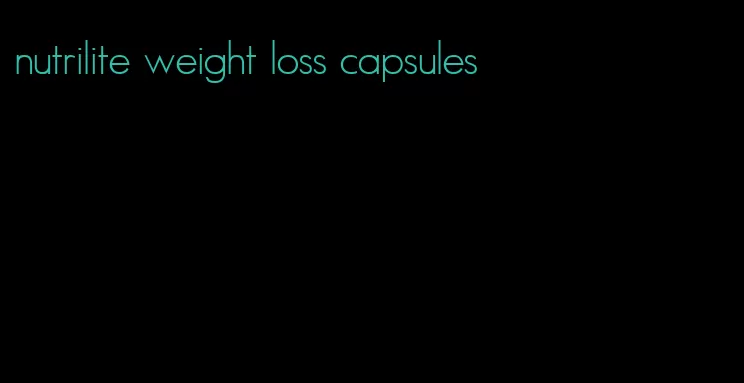 nutrilite weight loss capsules