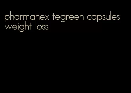 pharmanex tegreen capsules weight loss