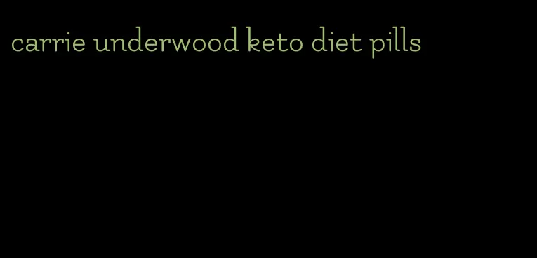 carrie underwood keto diet pills