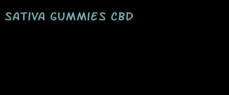 sativa gummies cbd