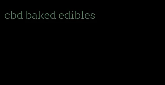 cbd baked edibles