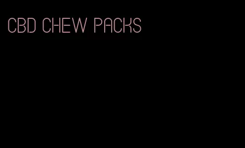 cbd chew packs