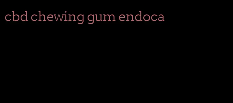 cbd chewing gum endoca