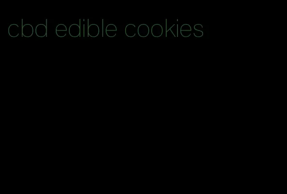 cbd edible cookies