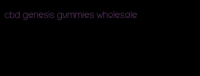 cbd genesis gummies wholesale