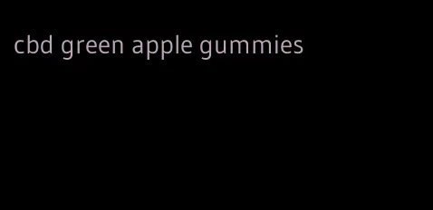 cbd green apple gummies