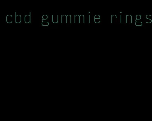 cbd gummie rings