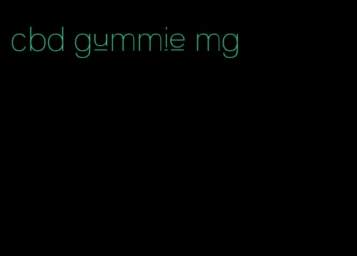 cbd gummie mg