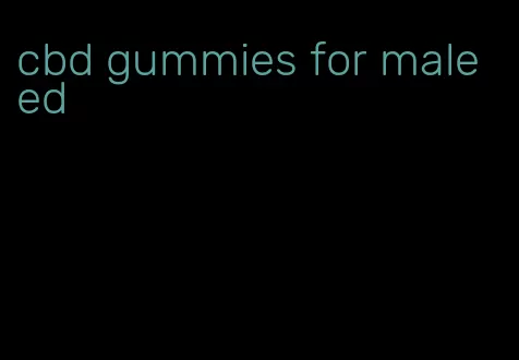 cbd gummies for male ed