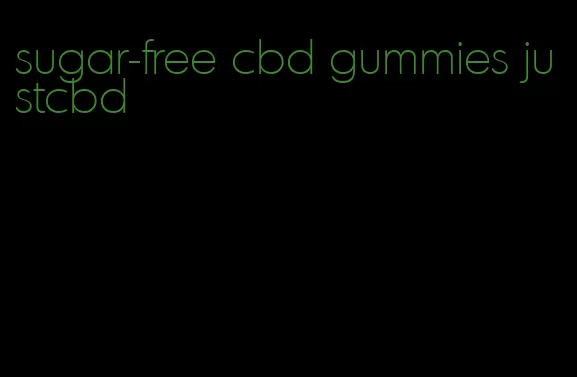 sugar-free cbd gummies justcbd