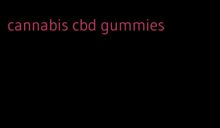 cannabis cbd gummies