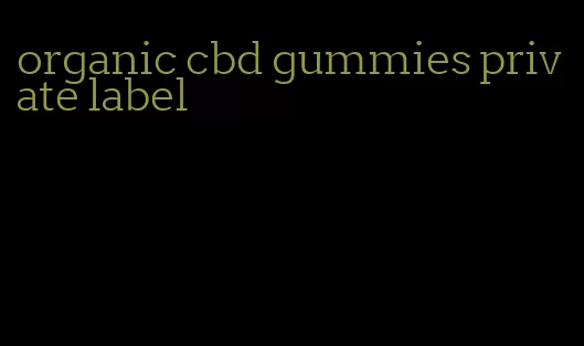 organic cbd gummies private label