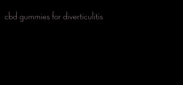 cbd gummies for diverticulitis