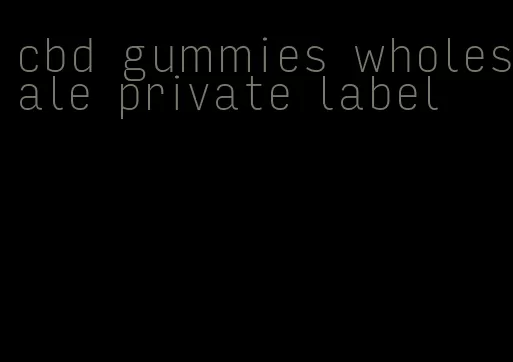 cbd gummies wholesale private label