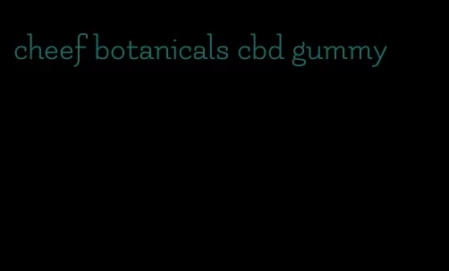 cheef botanicals cbd gummy