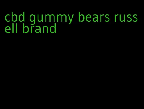 cbd gummy bears russell brand