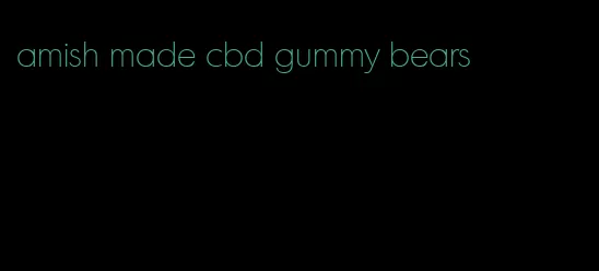 amish made cbd gummy bears